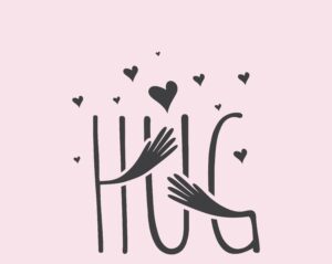 hug - calin - se prendre dans les bras - amour - yoga -confiance -cours de yoga - albi
