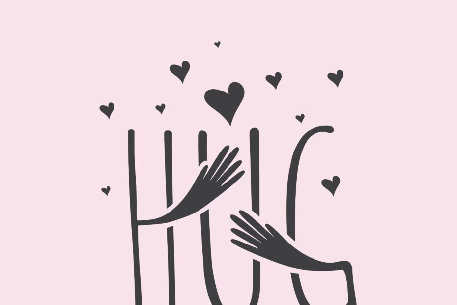 hug - calin - se prendre dans les bras - amour - yoga -confiance -cours de yoga - albi