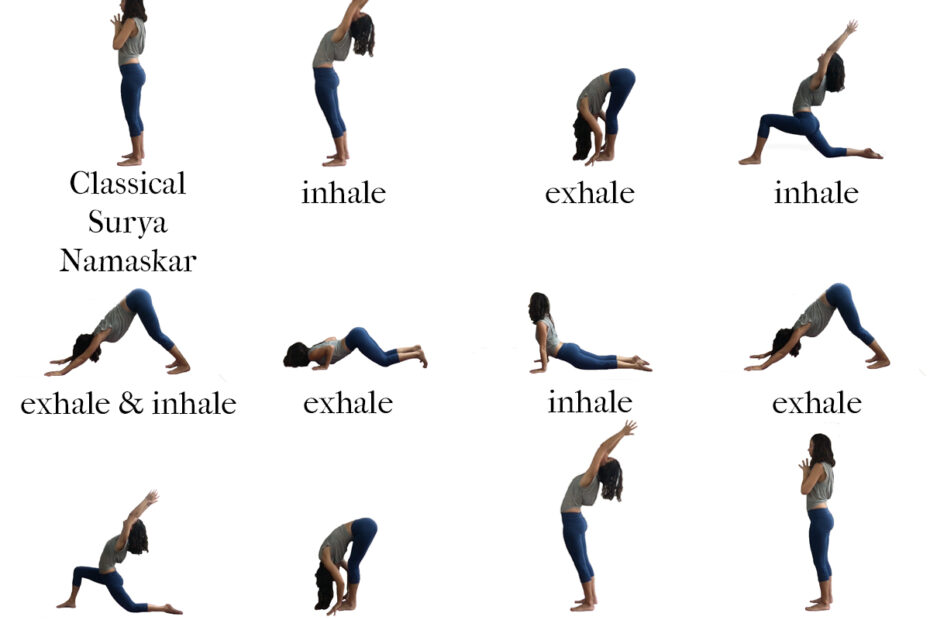 salutation au soleil - yoga - hatha - cours collectifs- studio de yoga - albi
