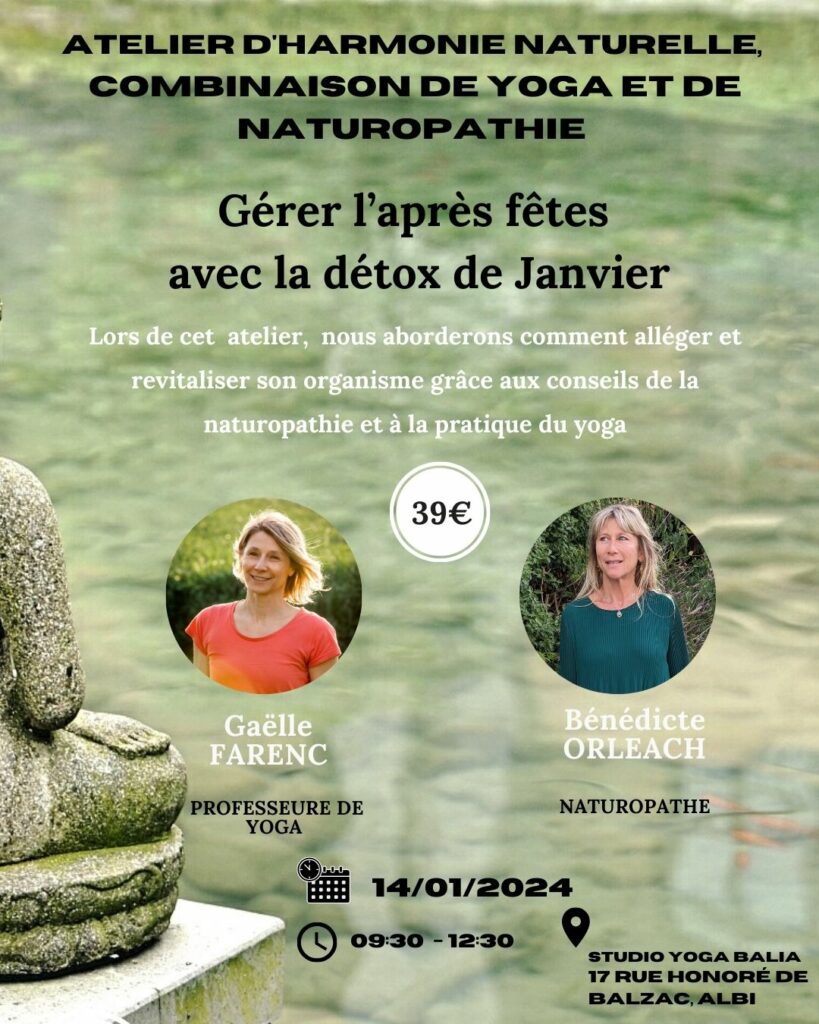 ATELIER YOGA NATURO detox janvier - albi