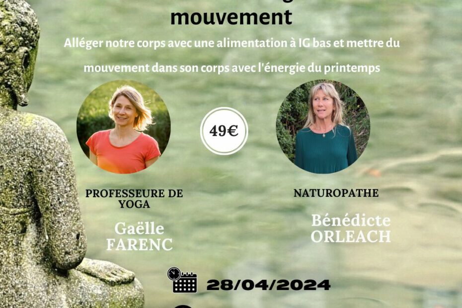 yoga- naturopathie- NRJ- mouvement -printemps - atelier - hatha yoga